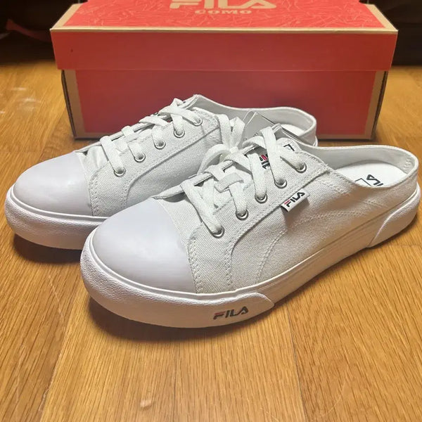 [BUNJANG] Fila Como Mule Sneakers White / 휠라 코모 뮬 스니커즈 화이트