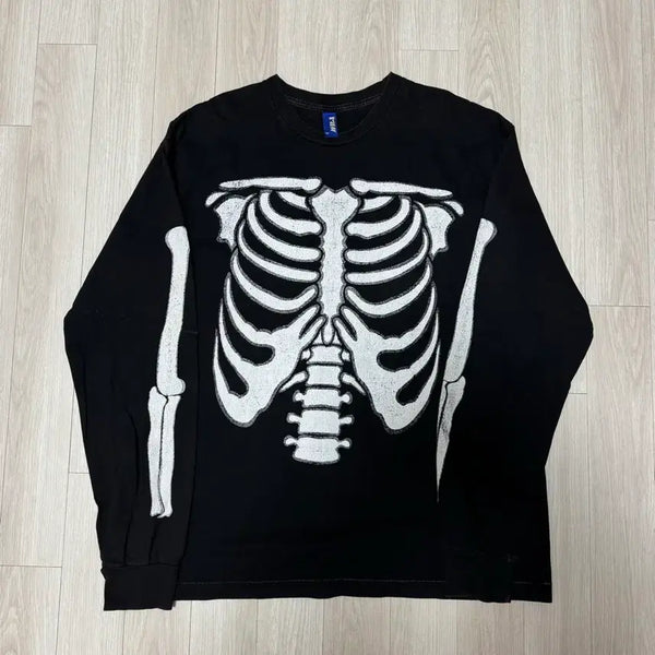 [BUNJANG] Blindfiles Bone Long Sleeve Black / [2]블라인드파일즈 본 롱슬리브