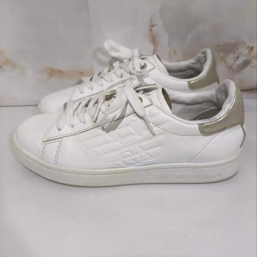 [BUNJANG] Giorgio Armani Leather Sneakers 240mm / 240mm 아르마니 레더 스니커즈