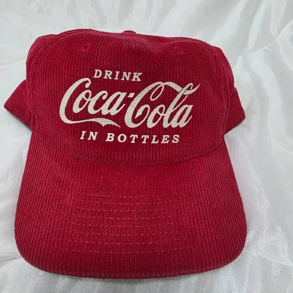 [BUNJANG] Coca-Cola Corduroy Ball Cap Red / 코카콜라 코듀로이 볼캡 레드