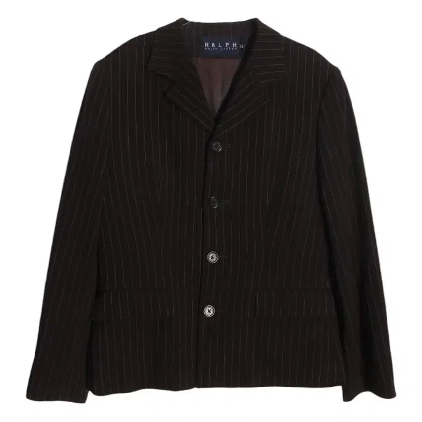 [BUNJANG] Ralph Lauren Striped Wool Single-Breasted Blazer / 랄프로렌 스트라이프 울 싱글 재킷