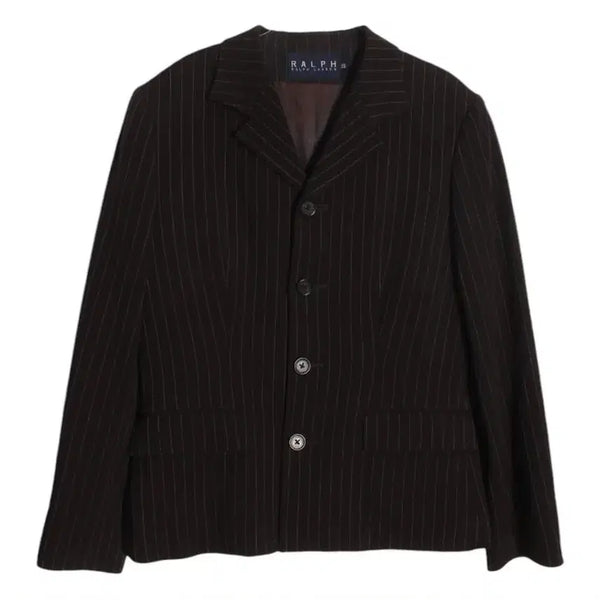 [BUNJANG] Ralph Lauren Striped Wool Single-Breasted Blazer / 랄프로렌 스트라이프 울 싱글 재킷