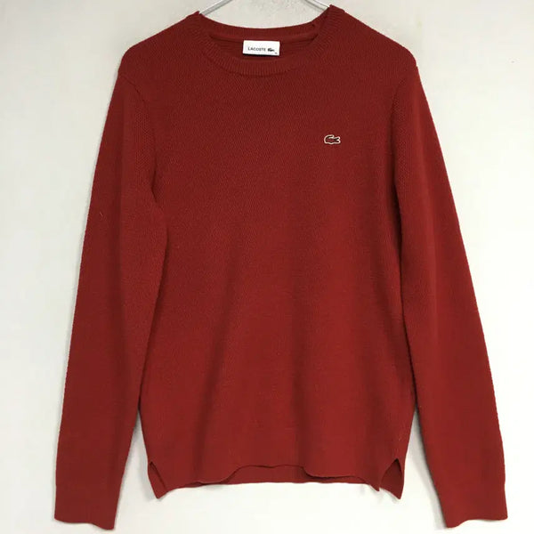 [BUNJANG] Lacoste Basic Women's Round Neck Wool Knit / 라코스테 베이직 여성 라운드 울 니트 36