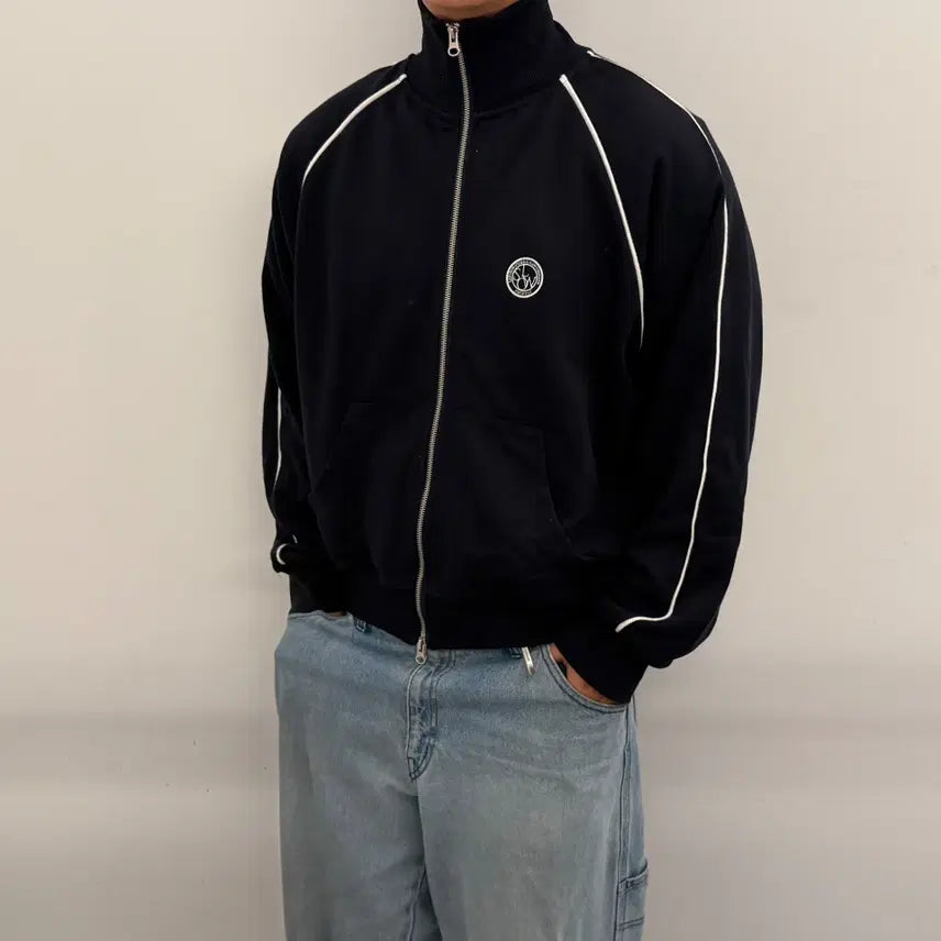 [BUNJANG] Raffstore Two-Way Track Top Jersey M / 라퍼지스토어 투웨이 트랙탑 져지