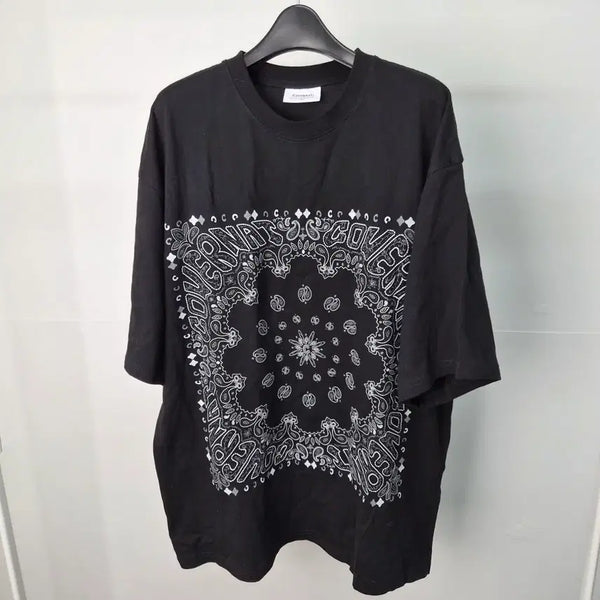 [BUNJANG] Covernat Paisley Bandana Short-Sleeve T-Shirt Men's L / 커버낫 페이즐리 반다나 반팔티셔츠 남성L 6H10