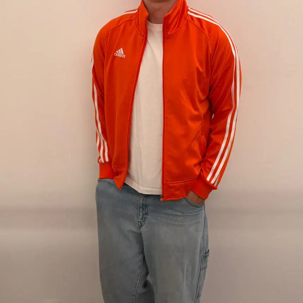 [BUNJANG] Adidas Orange Track Top Jersey L / 아디다스 오렌지 트랙탑 져지