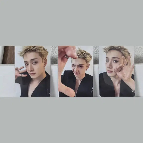 [BUNJANG] Stray Kids Bang Chan Run It Entrance Photocard Bundle Set / 스트레이키즈 런잇 입장포카 방찬 3장 일괄