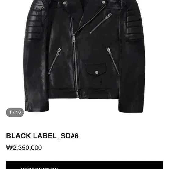 [BUNJANG] Noir Larmes Black Label Italian Lambskin Leather Rider Jacket / 느와르 라르메스 블랙라벨 가죽자켓