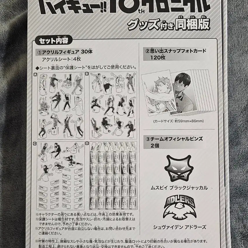 [BUNJANG] Haikyuu!! 10th Anniversary Chronicle Goods (Domgaeng Edition) - Sealed / 하이큐 10주년 크로니클 굿즈 미개봉