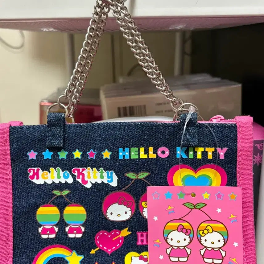 [BUNJANG] Sanrio Hello Kitty Denim Pouch Bag / 키티 데님 파우치 가방 산리오 굿즈