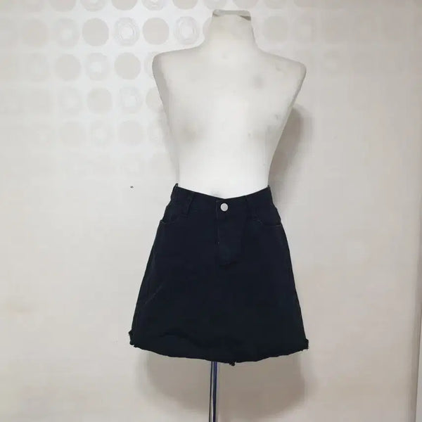 [BUNJANG] Black Denim Skirt / 블랙청치마66 블랙진치마66 청치마66 블랙청스커트66