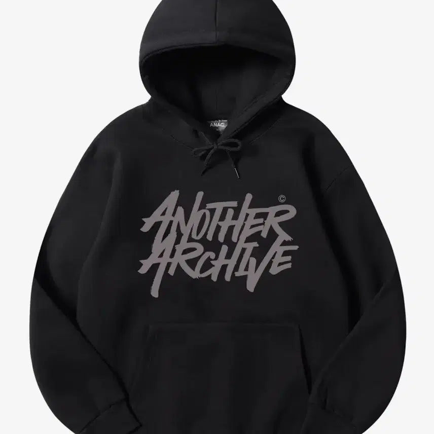 [BUNJANG] Another Archive Hoodie Black / 어나더 아카이브 후드티 블랙