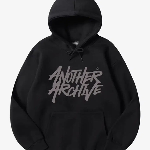 [BUNJANG] Another Archive Hoodie Black / 어나더 아카이브 후드티 블랙