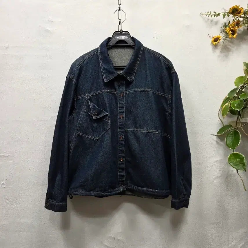 [BUNJANG] 100% Cotton Denim Jacket / 100% 코튼 데님 자켓55-77