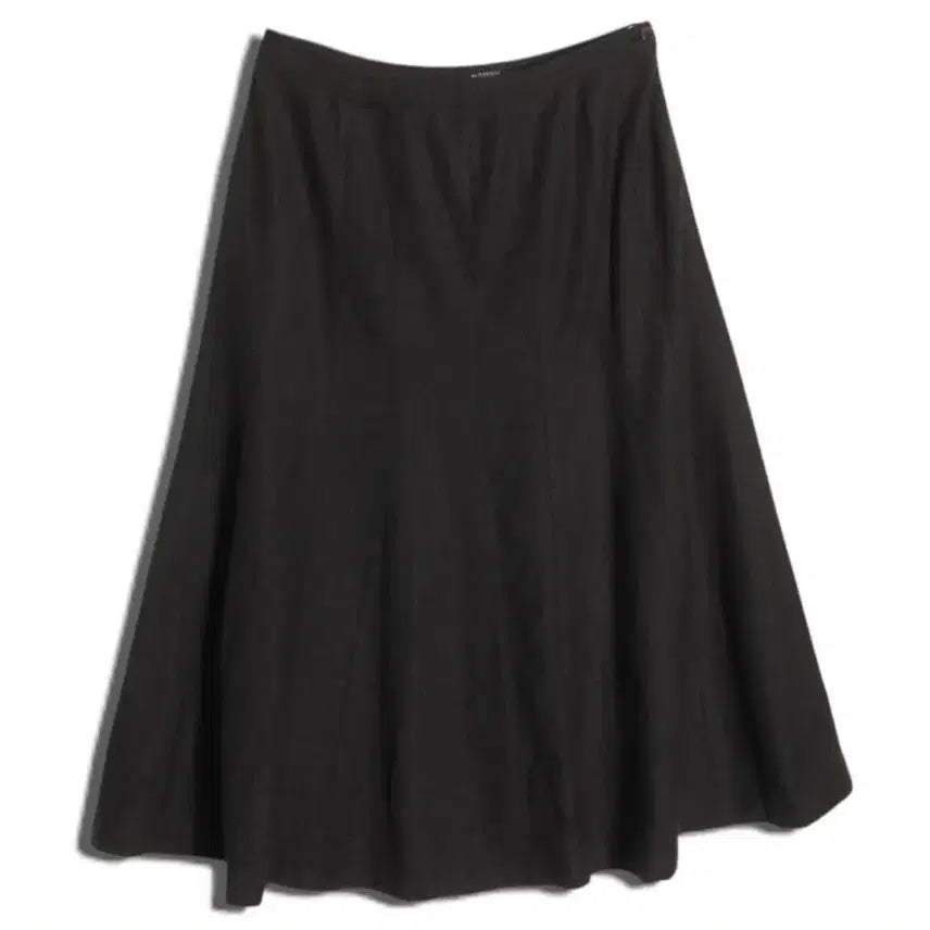 [BUNJANG] Burberry Wool Blend Flare Long Skirt Charcoal / 버버리 울 블렌드 플레어 롱 스커트 (BURBERRY LONDON)