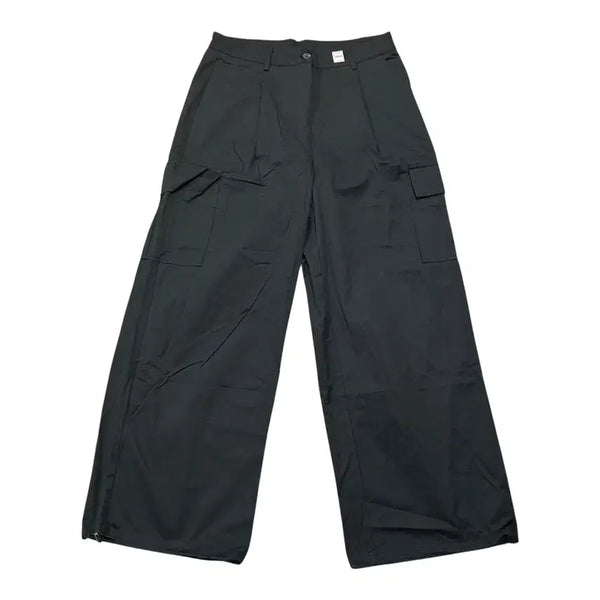 [BUNJANG] Vintage Black Wide Cargo String Pants / (만원 빈티지) 빈티지 블랙 와이드 카고 스트링 팬츠
