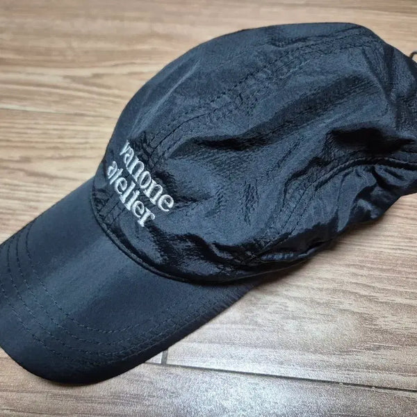 [BUNJANG] Running Cap Hat - Black / 반원 런닝 캡 모자 블랙