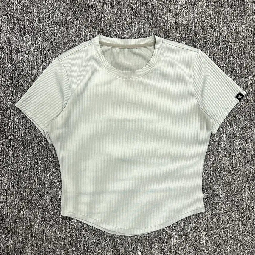 [BUNJANG] XEXYMIX Mint Cropped Short-Sleeve T-Shirt (L) / 젝시믹스 민트 크롭 반팔티셔츠 L