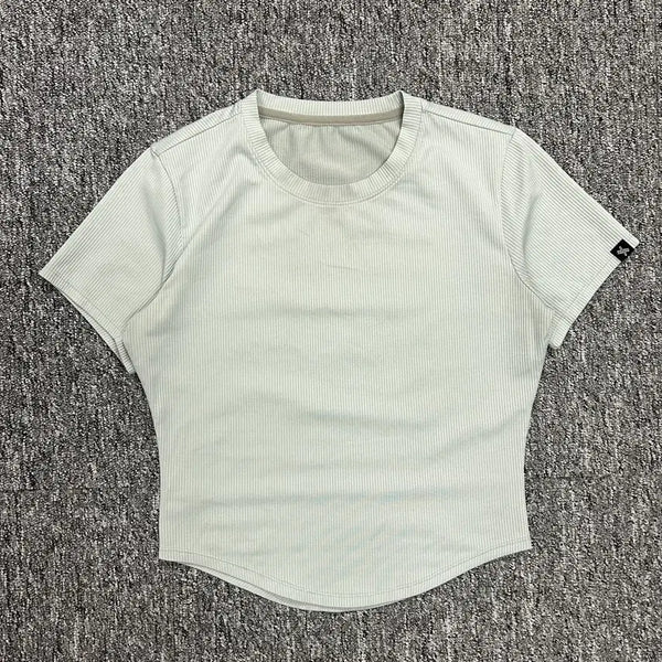 [BUNJANG] XEXYMIX Mint Cropped Short-Sleeve T-Shirt (L) / 젝시믹스 민트 크롭 반팔티셔츠 L