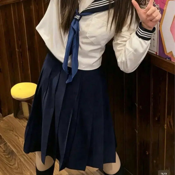 [BUNJANG] Sailor Uniform Set Women's L / 세일러복 세트 판매