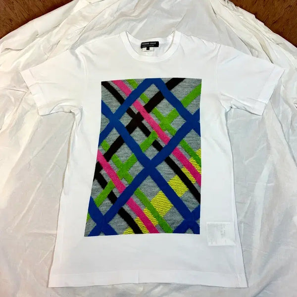 [BUNJANG] COMME des GARÇONS HOMME DEUX 16SS Check Graphic T-Shirt / 꼼데가르송 옴므듀스 16SS 체크 그래픽 티셔츠