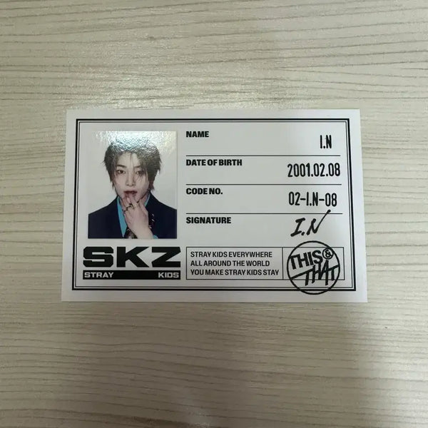 [BUNJANG] Stray Kids I.N D'S TOWN D-tD Photocard / [빠른배송] 스키즈 아이엔 정인 디스앤댓 팬즈 팬즈샵 포카 앨범 딧앤댓