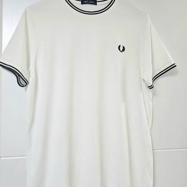 [BUNJANG] Fred Perry Twin Tipped T-Shirt White / [m] 프레드페리 트윈팁 티셔츠 화이트