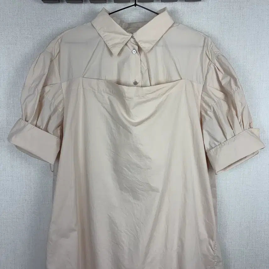 [BUNJANG] System Nude Pink Beige Shirt Dress / 시스템 정품 누드핑크베이지 원피스