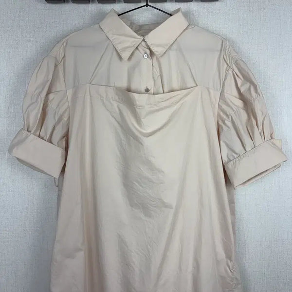 [BUNJANG] System Nude Pink Beige Shirt Dress / 시스템 정품 누드핑크베이지 원피스