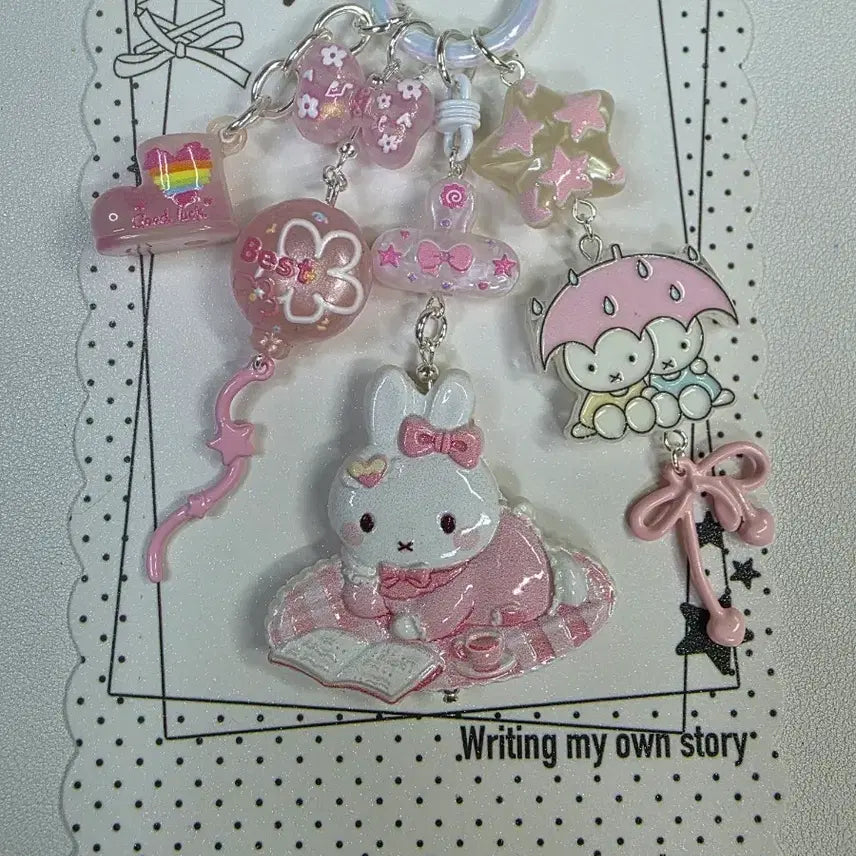 [BUNJANG] Pink Miffy Charm / 핑크 미피 키링