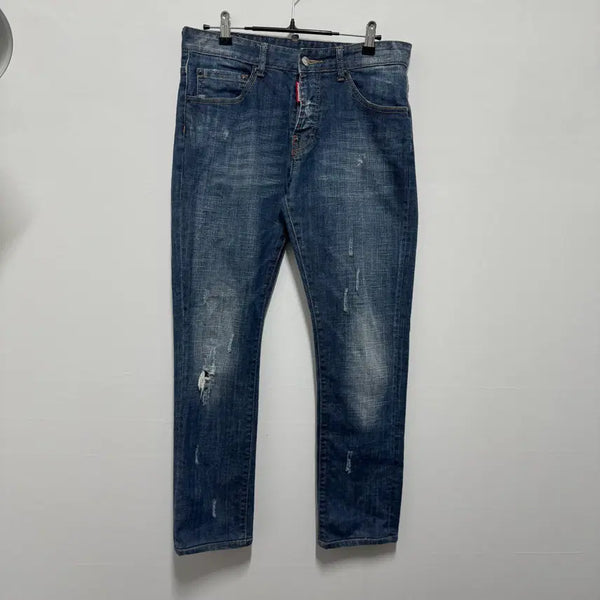 [BUNJANG] DSQUARED2 Distressed Wash Denim Pants / 48 디스퀘어드2 데미지 워싱 데님팬츠