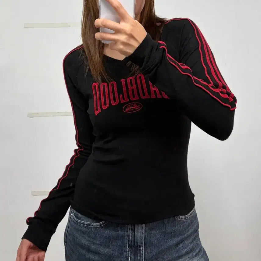 [BUNJANG] BADBLOOD Mystic Capsule V-Neck Long Sleeve Black / 배드블러드 미스틱 캡슐 브이넥 롱슬리브 블랙