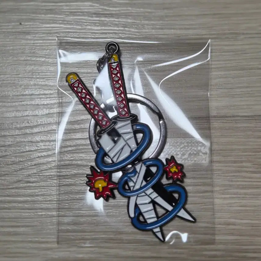 [BUNJANG] Demon Slayer Tengen Uzui Nichirin Sword Keychain / 비공굿) 귀멸의 칼날 우즈이 텐겐 일륜도 키링