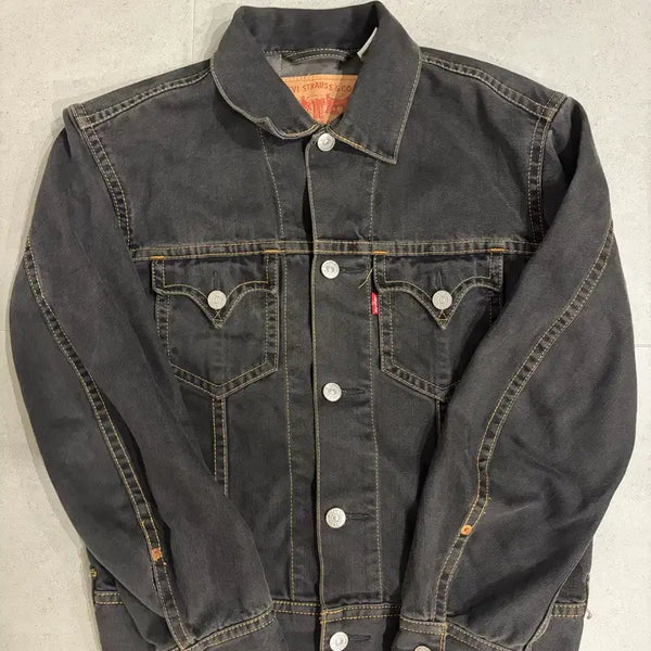 [BUNJANG] Levi's Black Denim Iconic Jacket / 리바이스 흑청 아이코닉 자켓