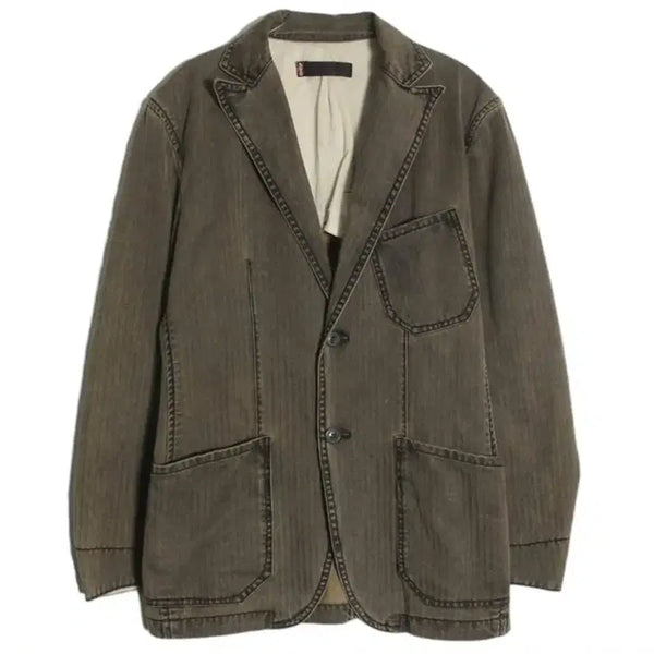 [BUNJANG] Levi's Premium Red Tab Herringbone Washed Cotton Jacket / 리바이스 레드탭 코튼 헤링본 워싱 자켓 (LEVI'S PREMIUM RED TAB)