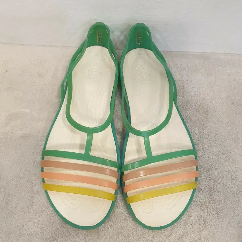 [BUNJANG] Crocs Jelly Sandals Mint Multi W7 / 크록스 젤리 샌들 민트 멀티 W7 (240~245)