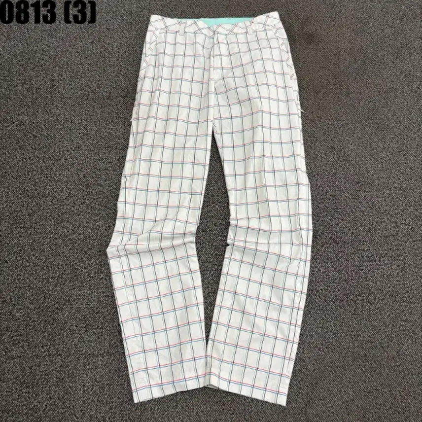[BUNJANG] Titleist Check Pattern Golf Pants White / 타이틀리스트 체크 패턴 바지 흰색 8/13