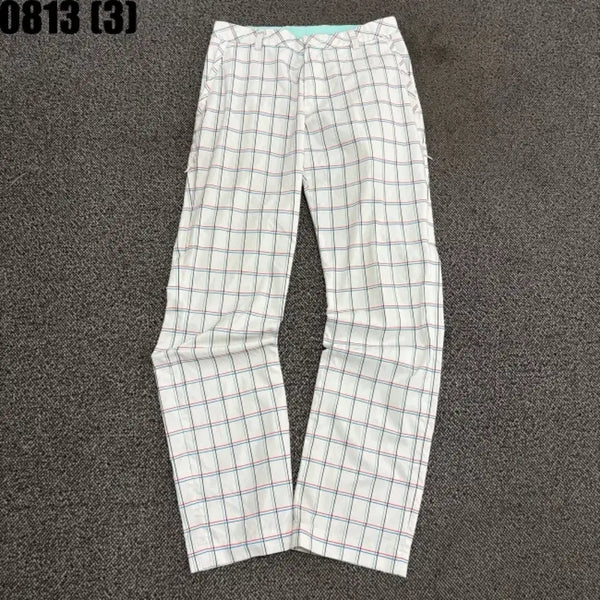 [BUNJANG] Titleist Check Pattern Golf Pants White / 타이틀리스트 체크 패턴 바지 흰색 8/13
