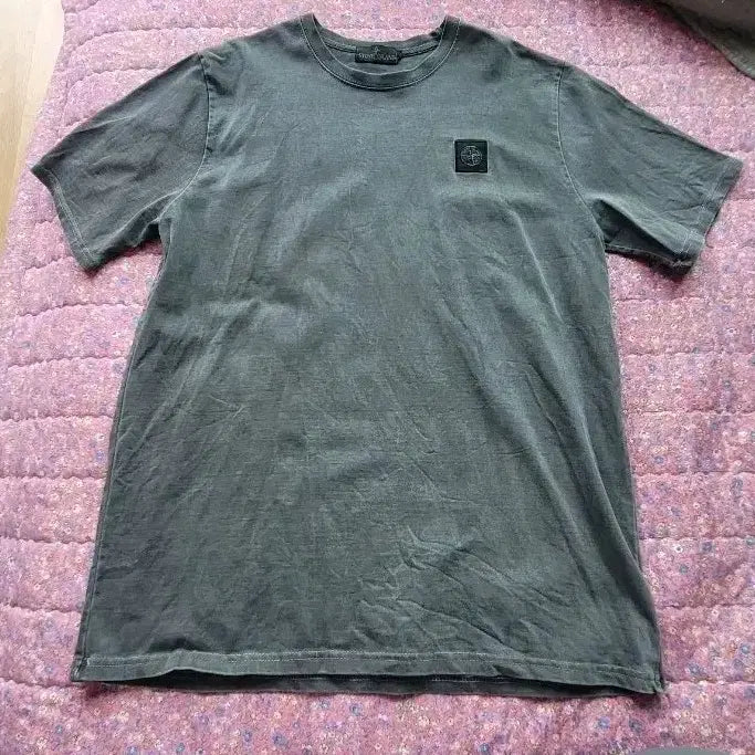 [BUNJANG] Stone Island Short Sleeve T-Shirt Charcoal / 스톤아일랜드 반팔 티셔츠 차콜