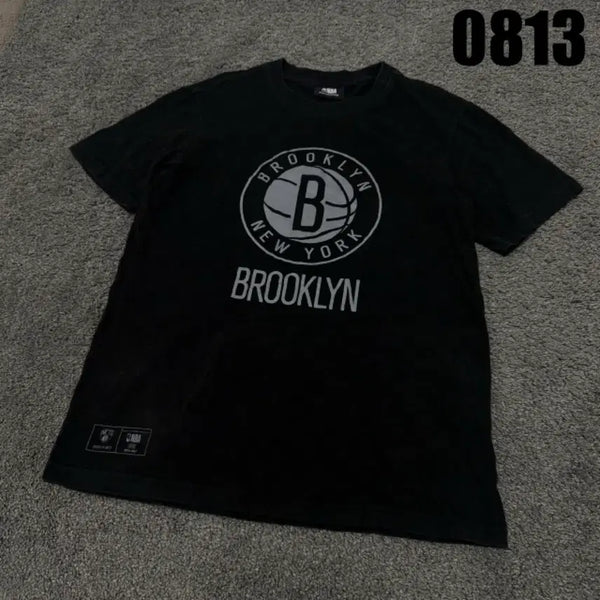 [BUNJANG] NBA Brooklyn Nets Short Sleeve T-Shirt Black / NBA 브룩클린 반팔 티셔츠 블랙