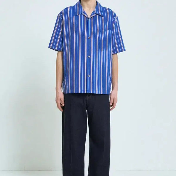 [BUNJANG] System Homme 25SS Jacquard Short-Sleeve Shirt / 시스템옴므 25ss 자가드 반팔 셔츠 팝니다