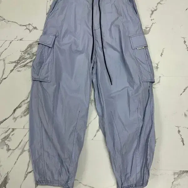 [BUNJANG] Nylora Sky Blue Cargo Pants / 나일로라 스카이블루 카고 팬츠