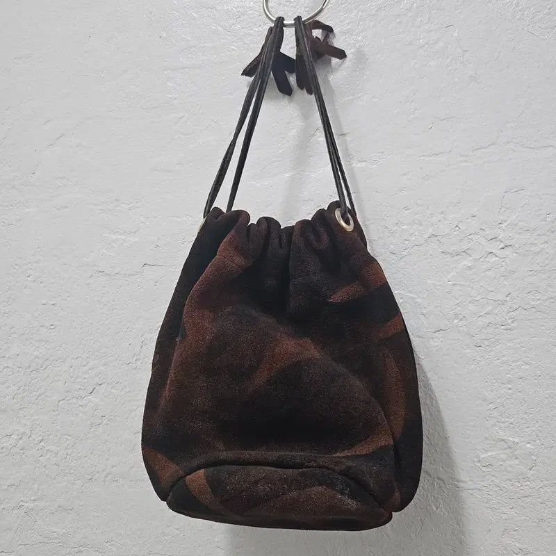 [BUNJANG] ITALY Brown Leather Clutch Bag J6451 / ITALY 클러치백 여 J6451