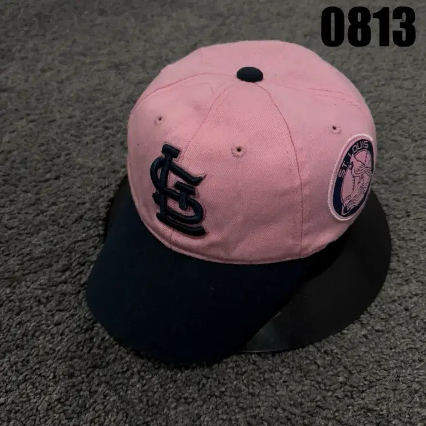 [BUNJANG] St. Louis Cardinals Pink Navy Baseball Cap / 세인트루이스 카디널스 핑크 네이비 야구 모자