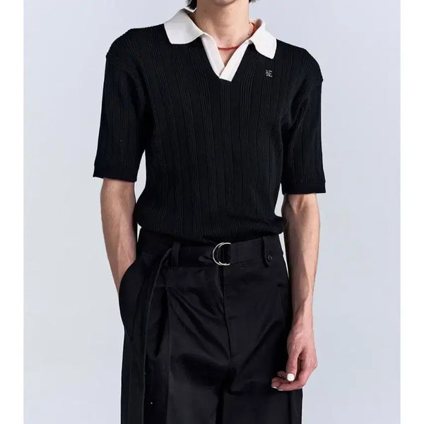 [BUNJANG] Nois 25ss Collar Knit Top / 노이스 25ss 카라 니트 탑 팝니다