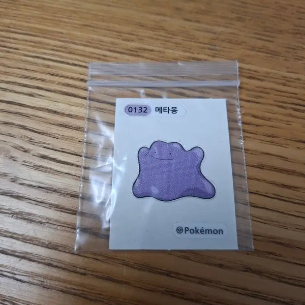 [BUNJANG] Pokemon Ditto Sticker Ttibusil / 포켓몬 0132 메타몽 스티커 띠부씰