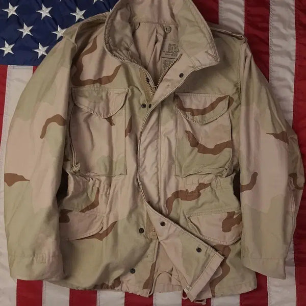 [BUNJANG] Original US Military 80s M-65 Field Jacket Desert Tri-Color X-Small Regular / 새제품급 오리지날 미군 80's 사막삼색 M-65 필드 야상