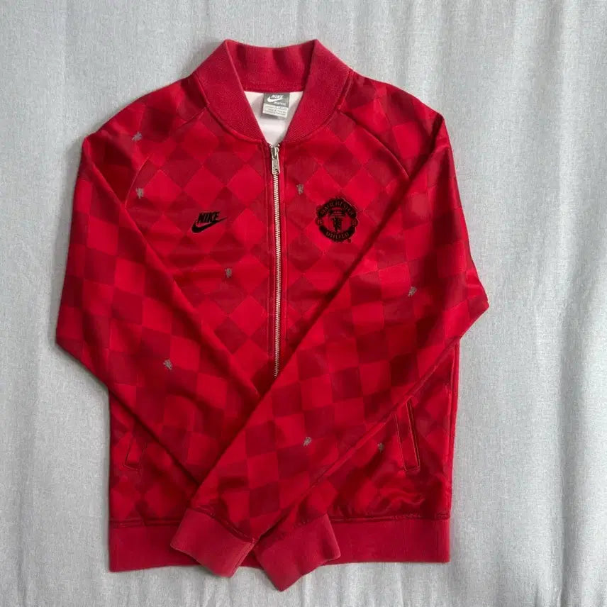 [BUNJANG] Nike Manchester United Check Track Jacket - Size S / 나이키 맨유 체크 트랙 자켓 S