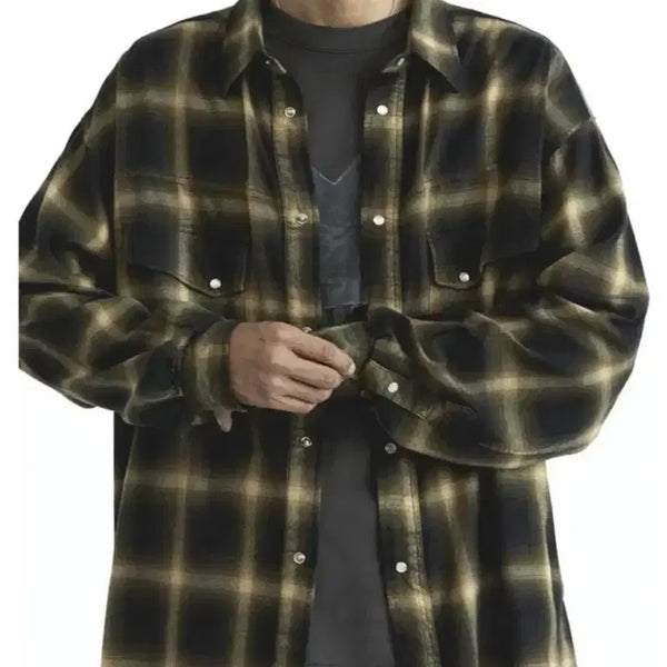 [BUNJANG] Politeurer Western Check 4 Size Yellow Brown / (4)폴리테루 웨스턴 체크 옐로우 브라운 4사이즈 판매