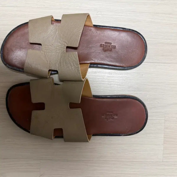 [BUNJANG] Hermès H Logo Sandals Beige / 에르메스 샌들